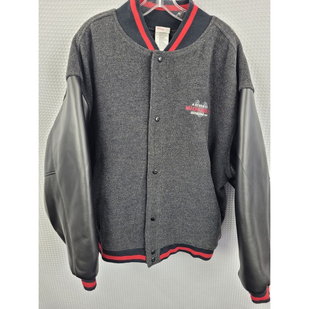 Disney Story Mickey Mouse Letterman Varsity Style Wool Blend Jacket XL